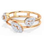 Coaster Cluster 18k Rose Gold Diamond Ring