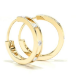 Creolla Yellow Gold 18k Diamond Earring