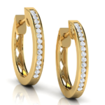 Creolla 18k Yellow Gold Diamond Earring
