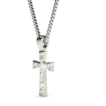 Cross White Gold 18k Diamond Pendant