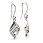 Dangling Hook White Gold 18k Diamond Earring