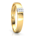 Elise Band 18k Yellow Gold Diamond Ring
