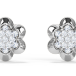 Flora Stud White Gold 18k Diamond Earring