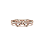 Infinity Rose Gold Diamond Ring