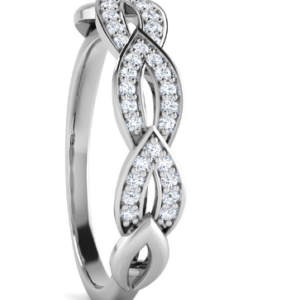 Mafie Leaf White Gold 18k Diamond Ring