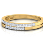 Monique Band 18k Yellow Gold Diamond Ring