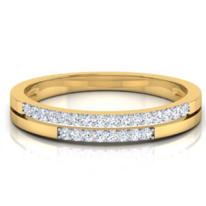 Monique Band 18k Yellow Gold Diamond Ring