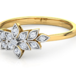 Palm 18K Yellow Gold Diamond Ring