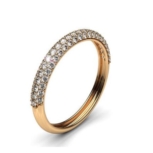 Pave Rose Gold Diamond Ring
