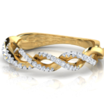 Pony Twist 18k Yellow Gold Diamond Ring