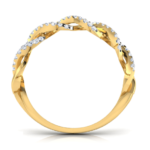 Pony Twist 18k Yellow Gold Diamond Ring