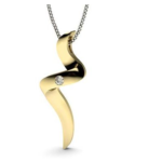 Zig Yellow Gold 18k Diamond Pendant