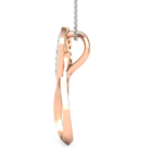 Pear Drop Rose Gold 18k Diamond Pendant