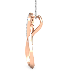 Pear Drop Rose Gold 18k Diamond Pendant