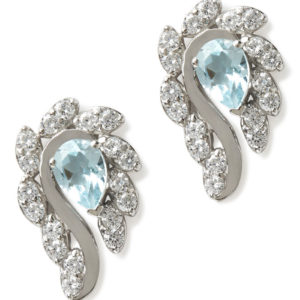 Aqua Marine 925 Earrings