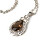 Smoky Topaz Pendant 925