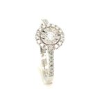 407046 18K White Gold Diamond Ring