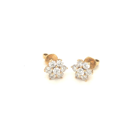 Rositas Stud 18k Yellow Gold Diamond Earring AER-2