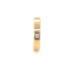 Band Ring Yellow Gold 18K Diamond Ring