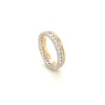 RST13003A Two-tone Eternity Yellow Gold 18K Diamond Ring
