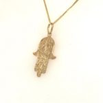 A930531 18k Gold Pendant With Chain Gold