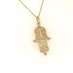 A930531 18k Gold Pendant With Chain Gold