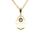 A930593 Fatima 18kt Gold Pendant With Chain Gold