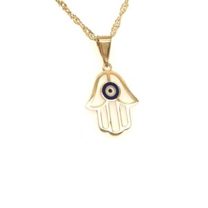 A930593 Fatima 18kt Gold Pendant With Chain Gold