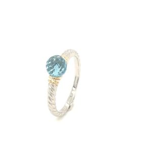 RBD08398 Blue Topaz Ring