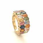 RSD003441001 18k Yellow Gold Multi-Color stone Diamond Ring