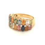RSD003441001 18k Yellow Gold Multi-Color stone Diamond Ring