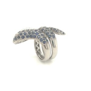 RSD98997 Blue Sapphire Silver Ring BS
