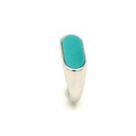 2311-RTURQ-D- Turquoise Stone Silver Ring 925sil