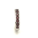 2317-RGART-D Garnet Stone Silver Ring 925sil