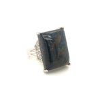 923-RPTST-D Pietersite Stone Silver Ring 925sil