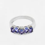 PJ1218-RTANZ-B Silver Tanzanite Ring 925sil