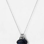 PJSJIH950-PPTST Pietersite Black Spinel Silver Pendant