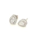 ERW0155016E-18k White Gold Stud Diamond Earring