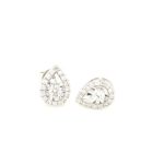 ERW0155016E-18k White Gold Stud Diamond Earring