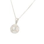 PDW0154016P-18k White gold Diamond Pendant