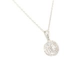 PDW0154016P-18k White gold Diamond Pendant