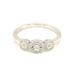 RGW0328059R-18k White Gold Diamond Ring