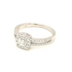 RGW0333064R-18k White Gold Diamond Ring