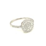 RGW0384120R-18k White Gold Diamond Ring