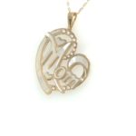 18K Yellow Gold Mom Heart Necklace