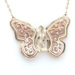 18K Yellow Gold Butterfly Mop Pendant