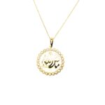 TT-CI-1334 18K YELLOW GOLD MOP PENDANT