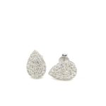 EO0620058-Pear shape 18K Diamond Stud Earring