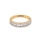 01-0157-C 18k Yellow Gold Diamond Ring