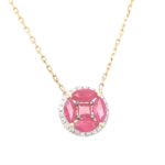 NDR0000268001 Ruby Diamond Necklace